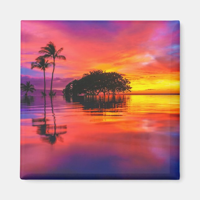 Majestiska moln och reflektion magnet (Framsidan)