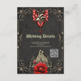 Majestiskt hjärta, ett gotiskt Romantik Tilläggskort