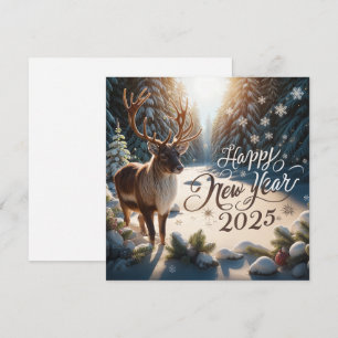 Majestiskt renårskort 2025 julkort