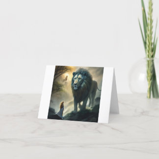 Majestiskt roar: Lejont kort och skyddskort