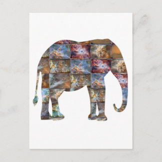 Majestiskt vänligt djur: elefant marble Tiles Vykort
