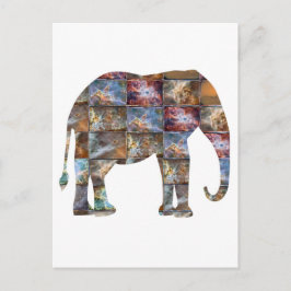 Majestiskt vänligt djur: elefant marble Tiles Vykort
