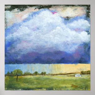 Majesty Abstrakt Art Ligcape House Painting Poster