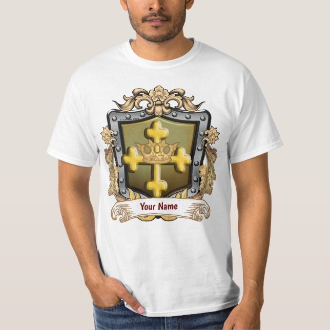 Majesty Familjevapen Efternamn T Shirt (Framsida)