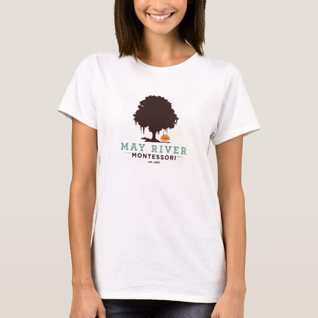 MajflodMontessori kvinna skjorta T-shirt (Framsida)