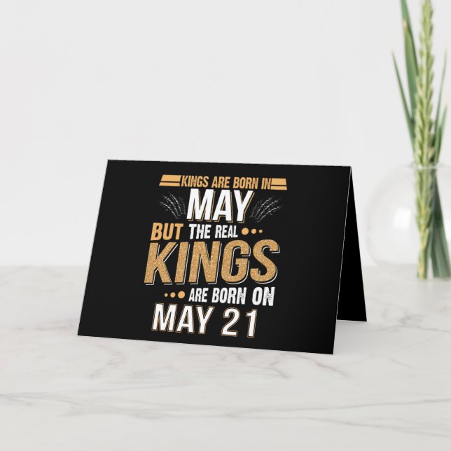 Majgåva | Kings Are Born In May 21 Kort (Framsida)