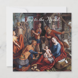 Maji tillbeder Jesus - Julhälsning Kort