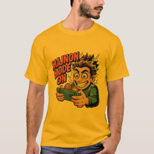 MAJNON-LÄGE PÅ – Rolig spelare med 8‑balls T Shirt
