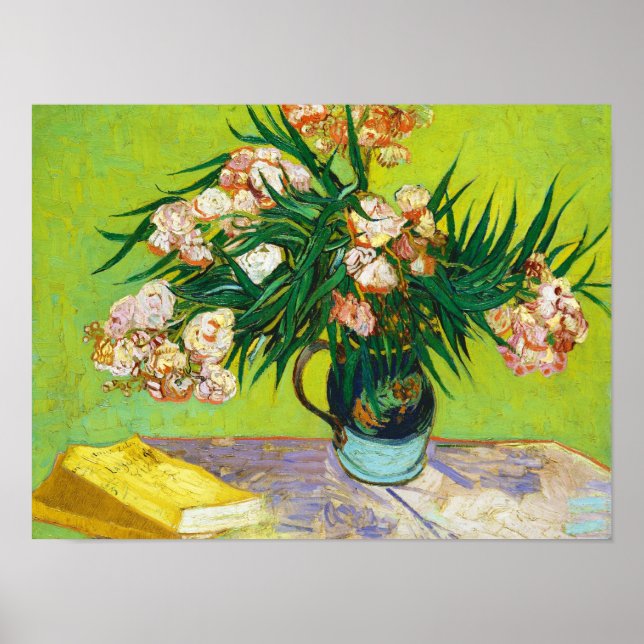 Majolica Burk Grenar Oleander Vincent van Gogh Poster (Framsidan)