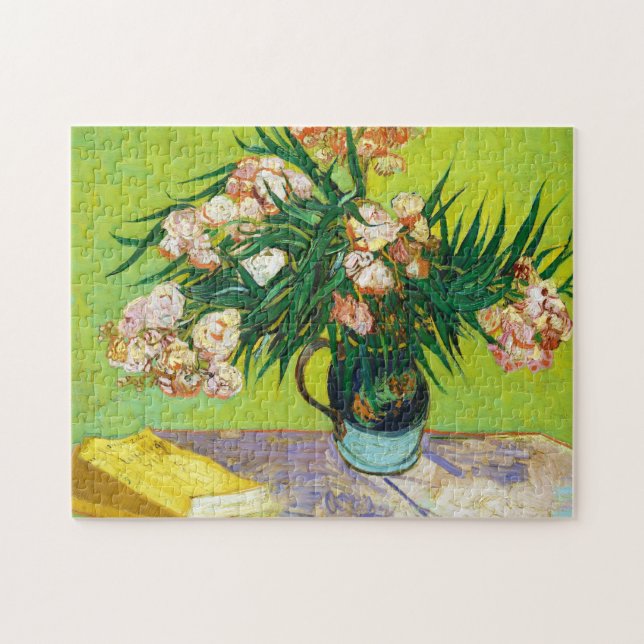 Majolica Burk Grenar Oleander Vincent van Gogh Pussel (Horisontell)