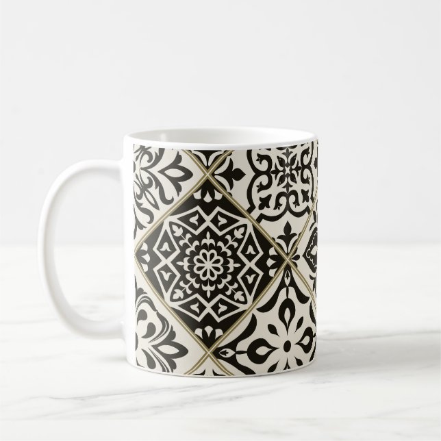 Majolica Islamic Tile Patchwork Kaffemugg (Vänster)