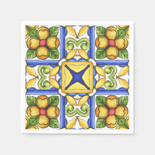 Majolica, Medelhavsbricka, Pappersservett