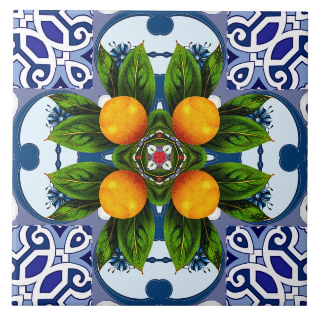 Majolica, Medelhavsbrickor Kakelplatta (Framsidan)