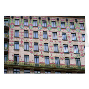 Majolikahaus Wien Österrike Hälsningskort