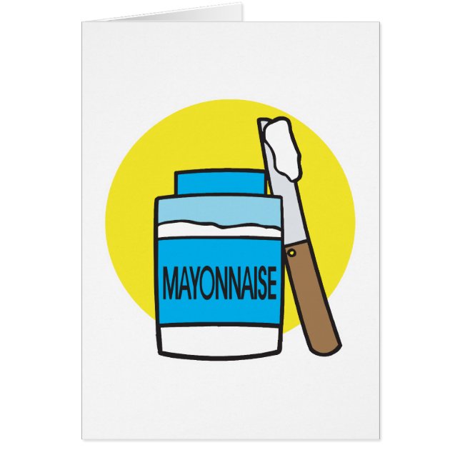 majonnäsburk hälsningskort (Framsidan)