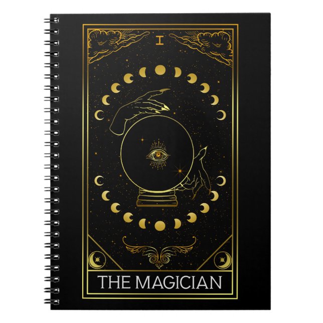 Major Arcana, Magician Tarot Card  Anteckningsbok (Framsidan)