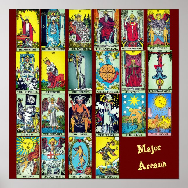 Major Arcana Tarot Poster (Framsidan)