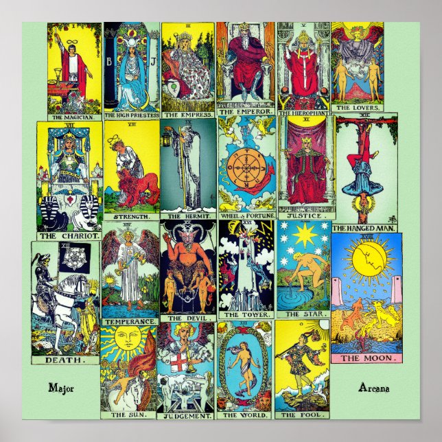 Major Arcana Tarot Poster (Framsidan)