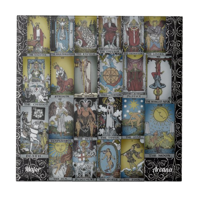Major Arcana Tarot Sux Kakelplatta (Framsidan)