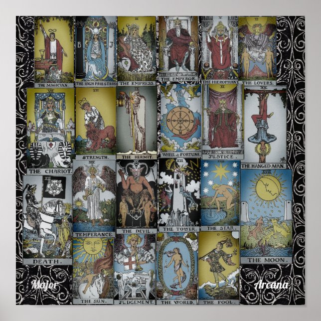 Major Arcana Tarot Sux Poster (Framsidan)