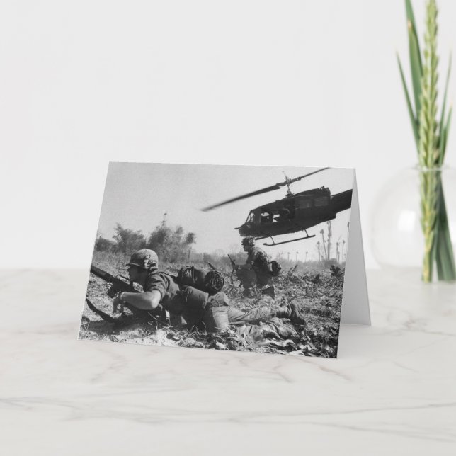 Major Crandall's UH-1D Helicopter i Vietnam Krig Kort (Framsida)