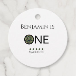 Major Cutie Favor Tags Kids Birthday Gåvor Etiketter