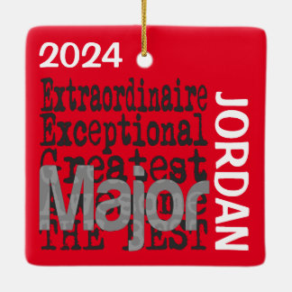 Major Extraordinaire ANPASSNINGSBAR Julgransprydnad Keramik
