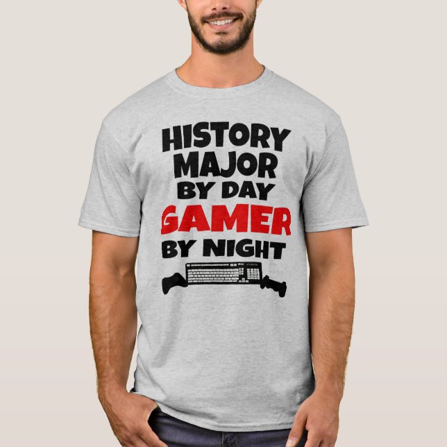 Major Gamer för historik T-shirt (Framsida)