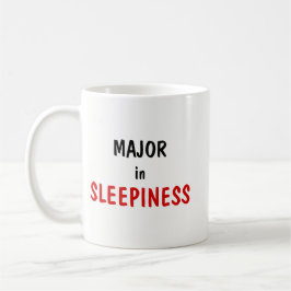 Major in Sleepiness Master in Coffee – Coffee Joke Kaffemugg