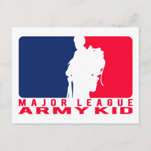 Major League Army Kid Vykort