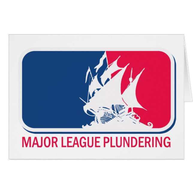 Major League-plundring Hälsningskort (Framsidan Horizontal)
