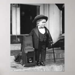 Major Mite, 1922. Gammalt foto Poster