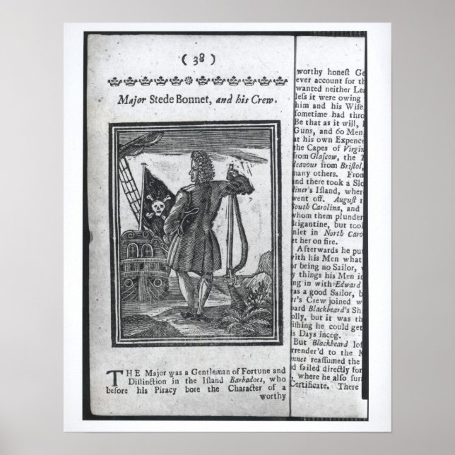 Major Stepe Bonnet från "Histories and Lives" Poster (Framsidan)