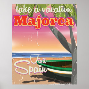 Majorca affisch för semester för Spanien