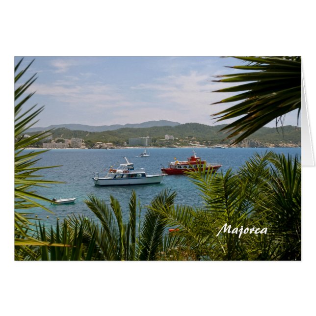 Majorca Hälsningskort (Framsidan Horizontal)