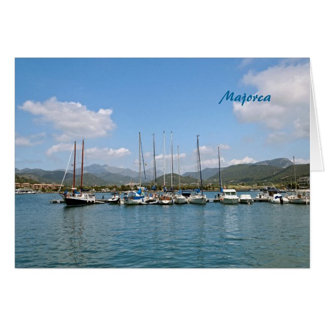 Majorca Hälsningskort (Framsidan Horizontal)