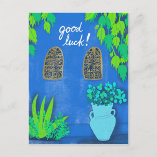 Majorelle Gardens Blue La Jardin LYCKA TILL Vykort