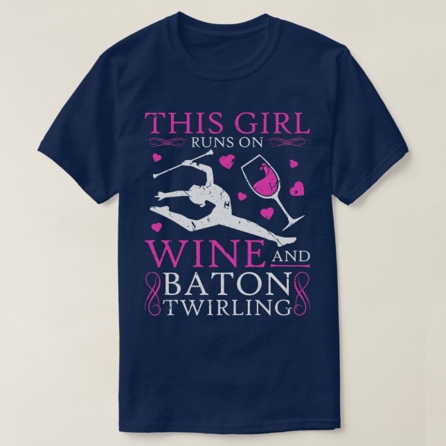 Majorette Baton Womens Baton Twirler T Shirt (Design framsida)