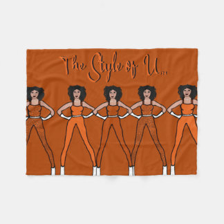 Majorette/ Dancer Fleece Blanket Burnt Orange