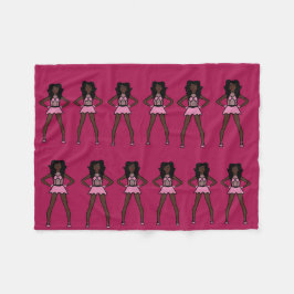 Majorette/ Dancer Fleece Blanket Cotton Candy