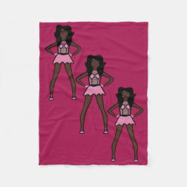Majorette/ Dancer Fleece Blanket Cotton Candy 2