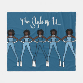 Majorette/ Dancer Fleece Blanket Denim