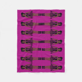 Majorette/ Dancer Fleece Blanket Fushia