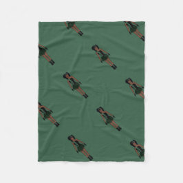 Majorette/ Dancer Fleece Blanket Light Forest