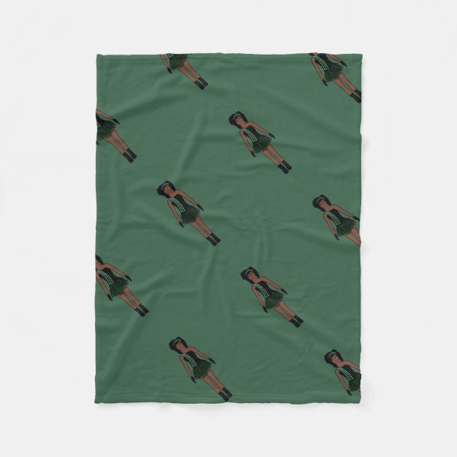 Majorette/ Dancer Fleece Blanket Light Forest (Framsidan)