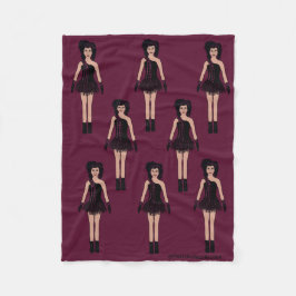 Majorette/ Dancer Fleece Blanket Mauve
