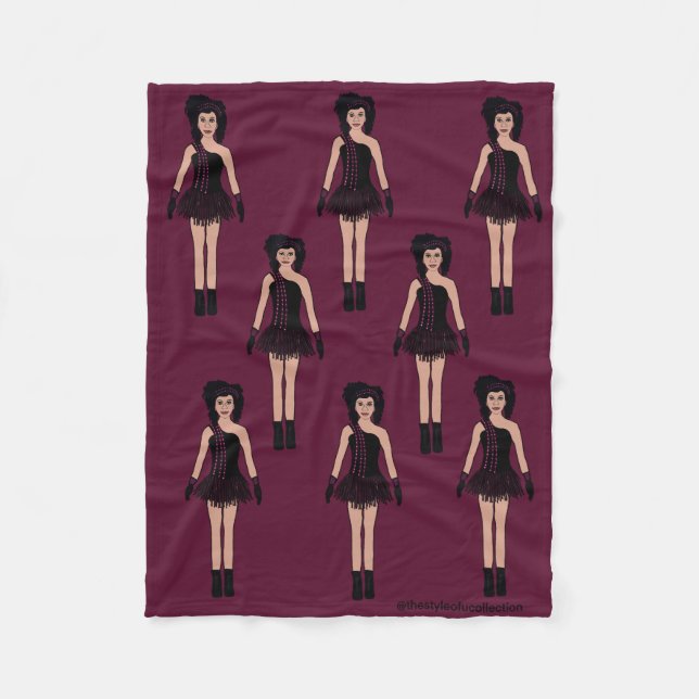 Majorette/ Dancer Fleece Blanket Mauve (Framsidan)