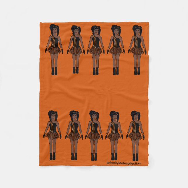 Majorette/ Dancer Fleece Blanket Orange (Framsidan)