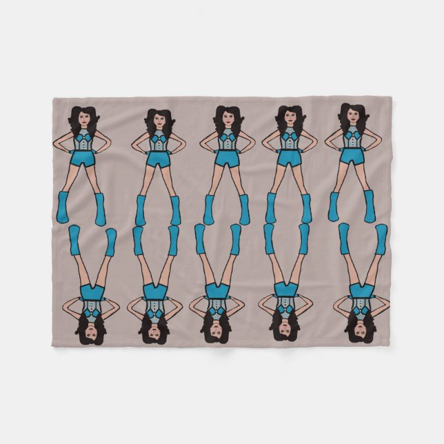 Majorette/ Dancer Fleece Blanket Turcos 2 (Framsidan (Horisontell))