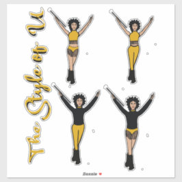 Majorette / Dancer Quick Change Stickers Fringe S Klistermärken